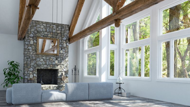 Large Picture Windows in a Living Room